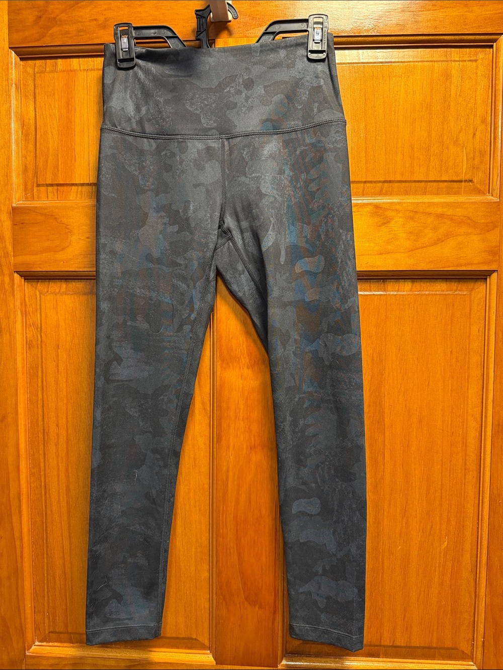 Zella Black Subtle Camo High-Waist Leggings